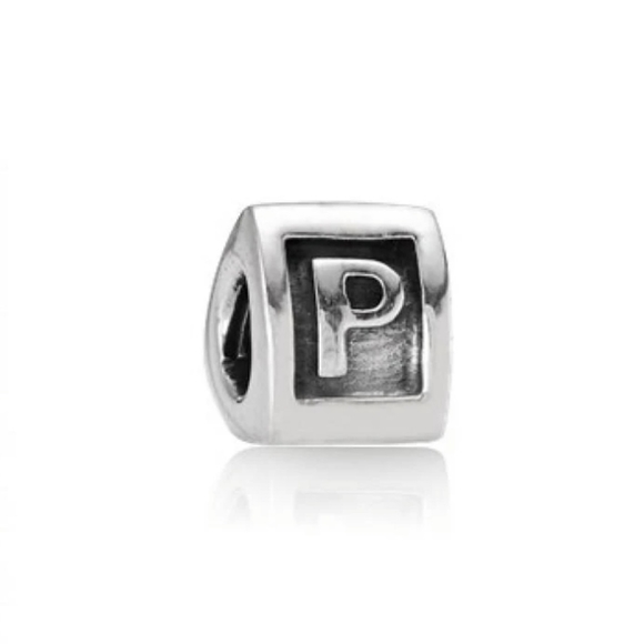 PANDORA Initial P Charm - Picture 1 of 4